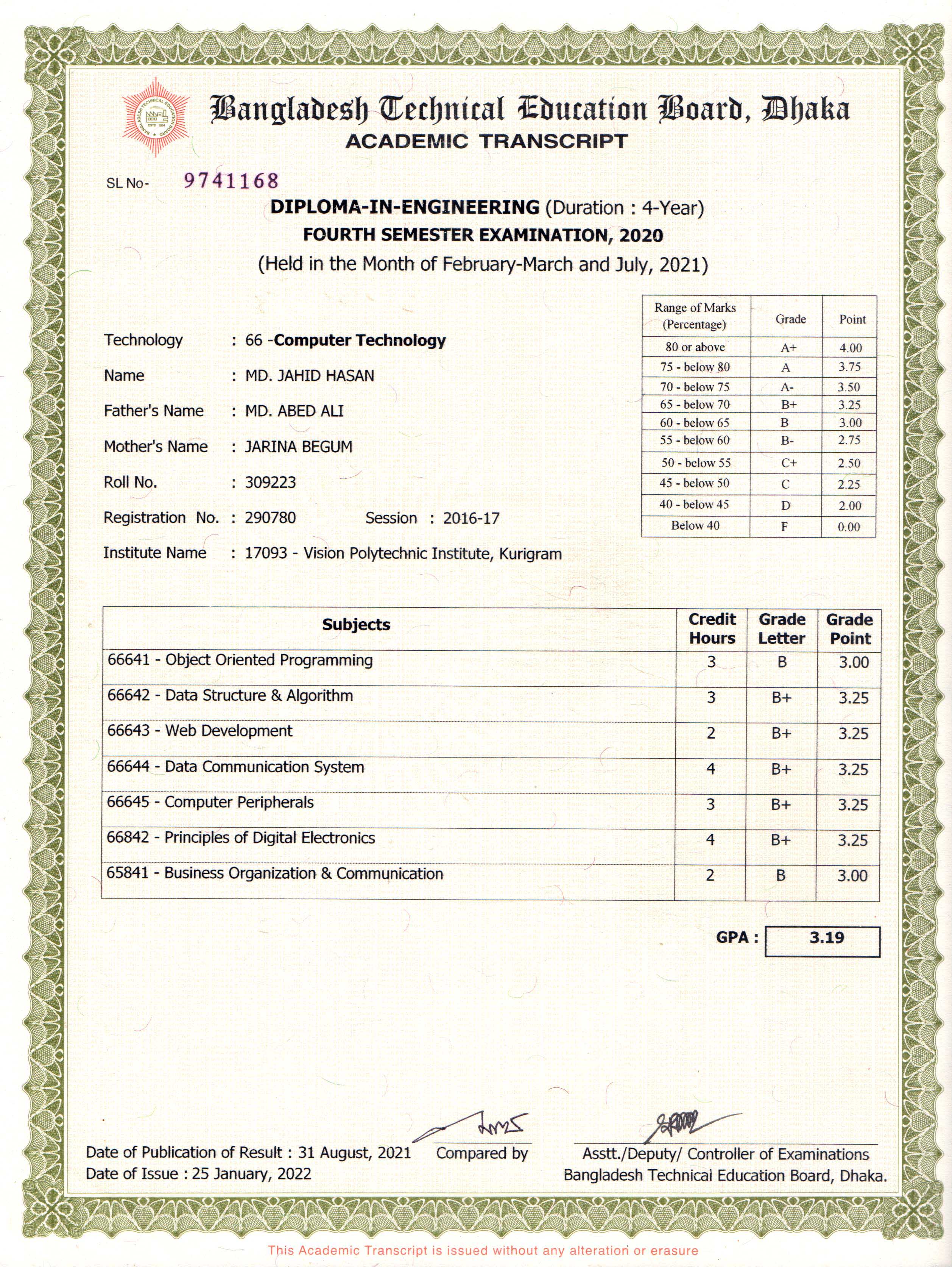 Certificate 11
