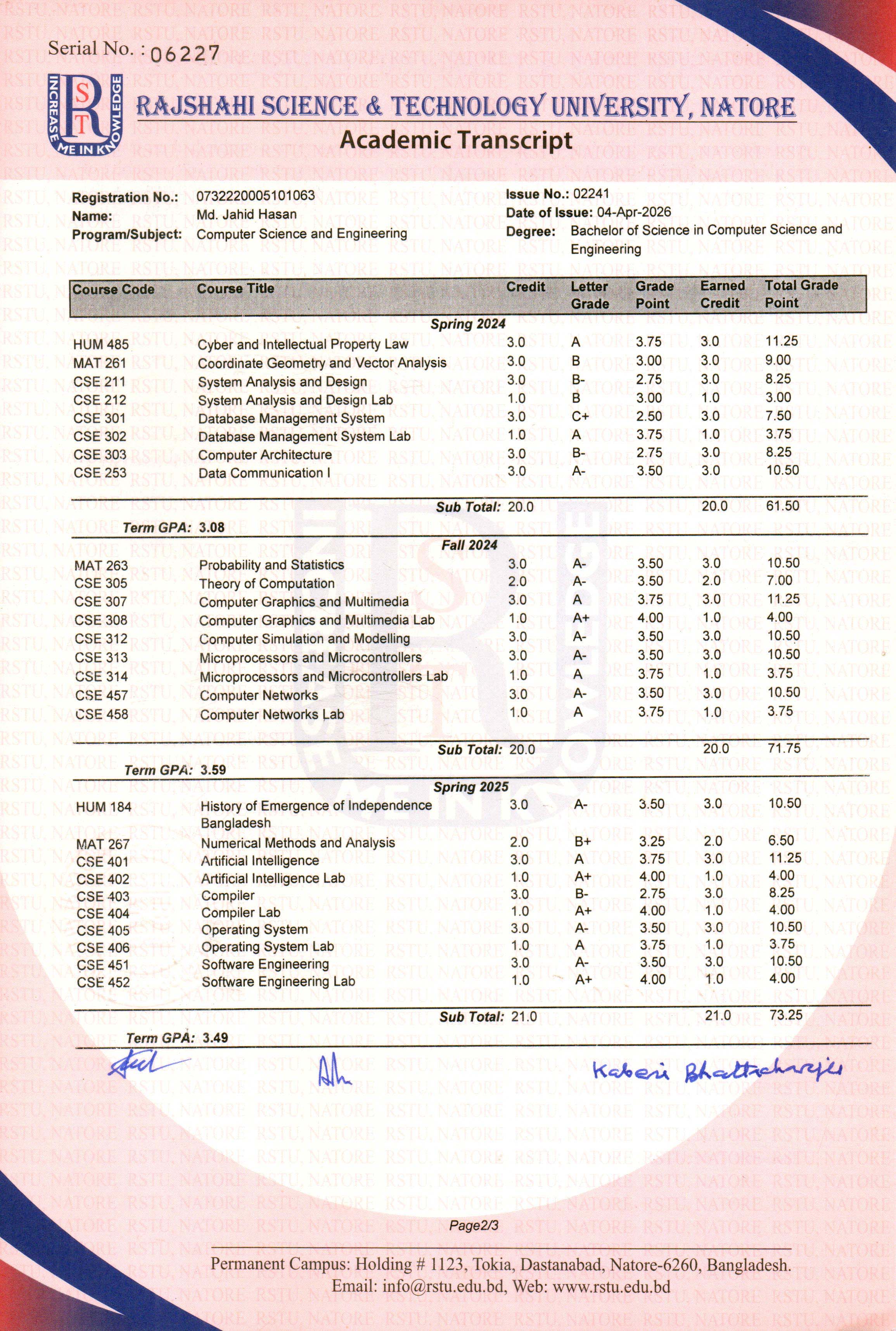 Certificate 3
