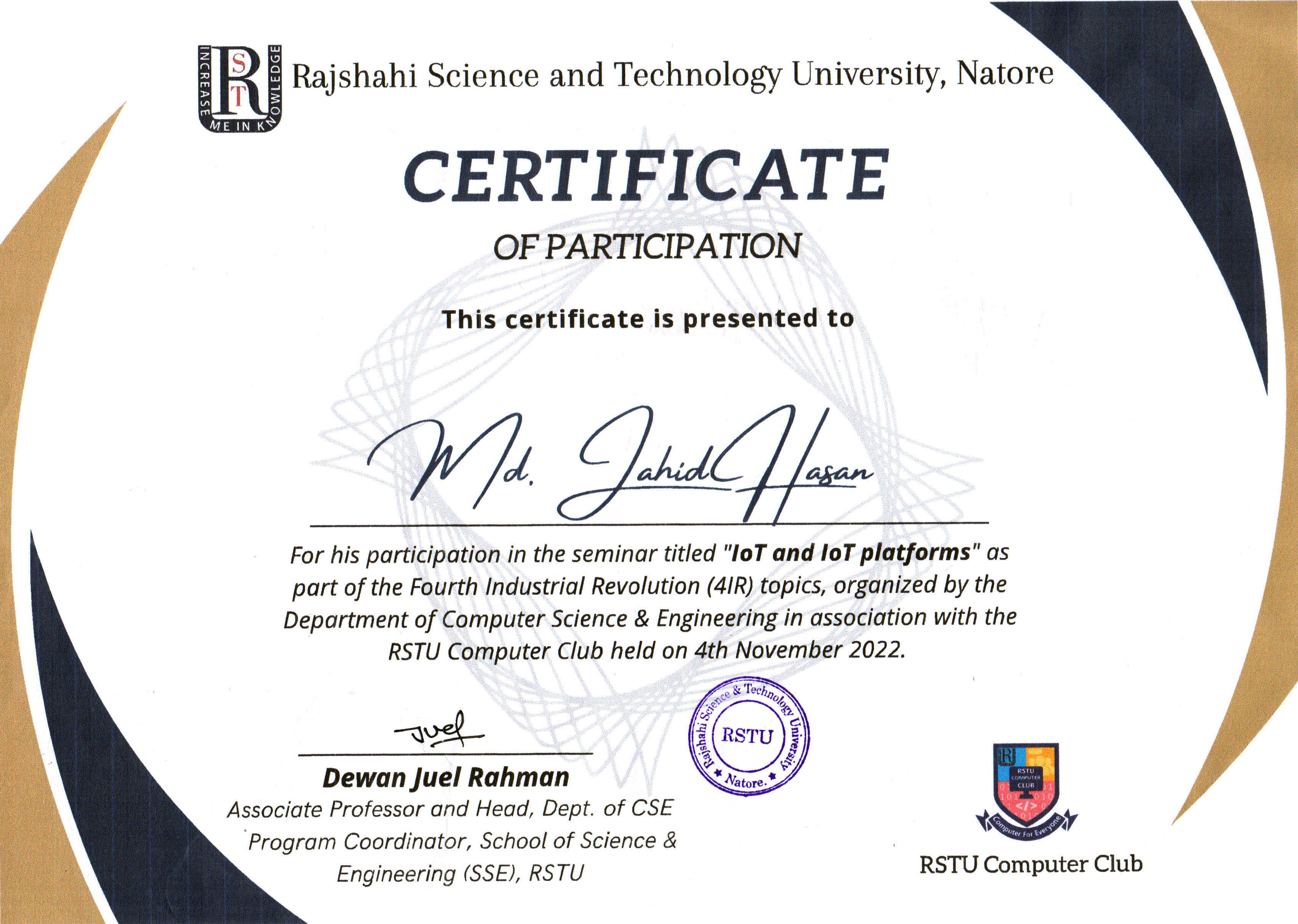 Certificate 1